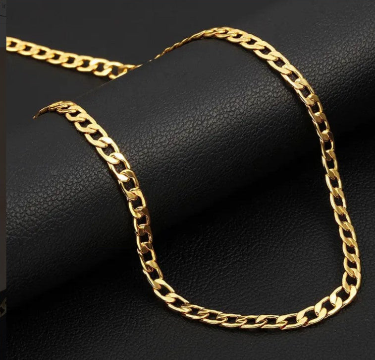 1pc Golden Necklace Men & Women