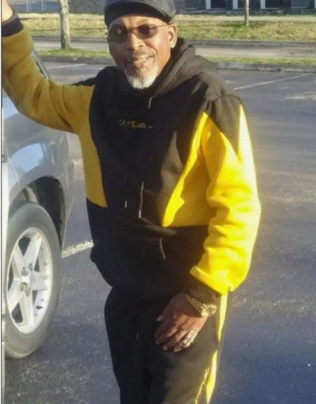 2 PC Men's Pullover Hooded Sweatshirt & Drawstring Sweatpants