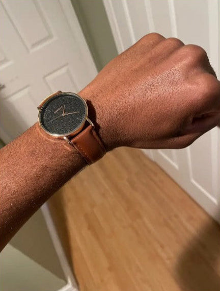 4pcs Quartz Leather Watch Band