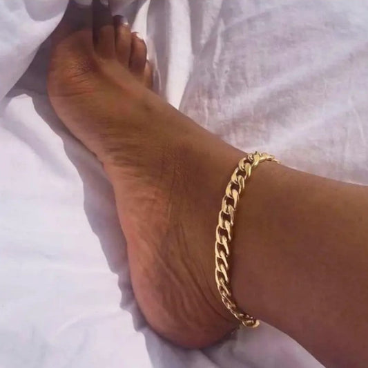 Chunky Chain Titanium Steel Chain Anklet