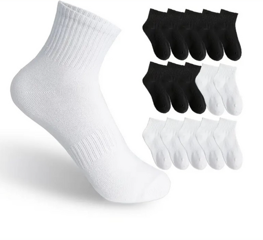 16 Pairs Women Solid Short Socks
