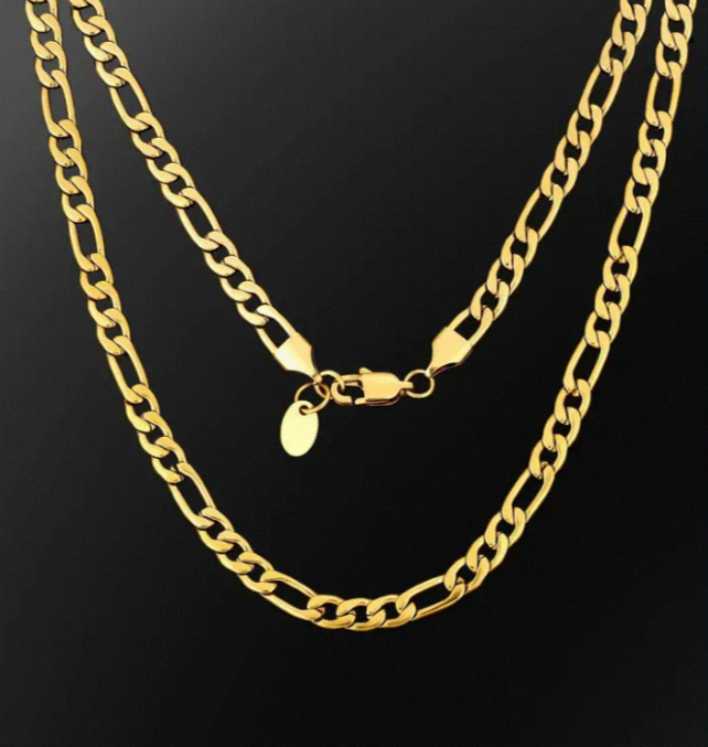 1pc Golden Necklace Men & Women