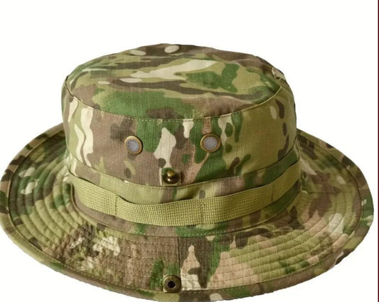 Camouflage Bucket Panama Cap